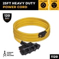 thumbnail image 6 of FIRMAN  25ft Heavy Duty L14-30P to (4) 5-20R Power Cord With Storage Strap, 6 of 6