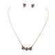thumbnail image 1 of Pendiente Colgante de Cristales para Chica Mujeres Joya de Dorado Soledad Pendientes Collar Oro, 1 of 6