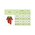 thumbnail image 6 of Licupiee Newborn Baby Girls Boys Halloween Outfits Grimace Pattern Jumpsuit Crewneck Patchwork Snap Crotch Bodysuit, 6 of 6