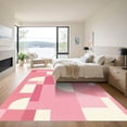 thumbnail image 3 of ODIKA 4'x6' Machine Washable Non-Slip Area Rug, Abstract Pink High Traffic Rug with Pad, Pink, 1058505, 3 of 8