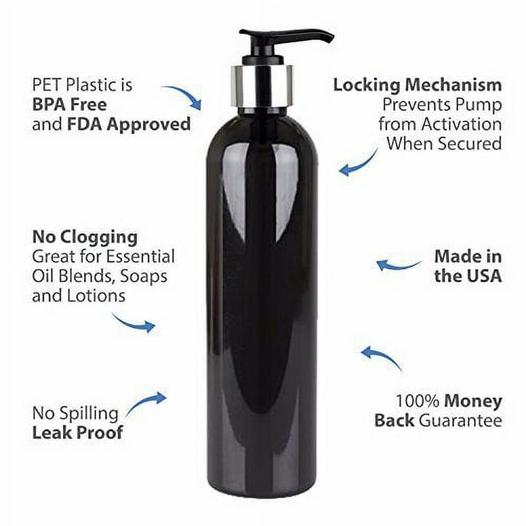 MoYo Natural Labs 8 oz Foam Soap Dispenser, Pump Dispenser Empty Bottl