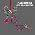 thumbnail image 4 of ViciArt Stethoscope Christmas Ornament, 3mm Acrylic or Fiber Wood, Nurse & Doctor Holiday Decor, 4 of 4