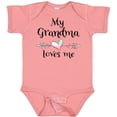 thumbnail image 3 of Inktastic My Grandma Loves Me Heart Grandchild Boys or Girls Baby Bodysuit, 3 of 5