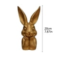 thumbnail image 4 of Gold Bunny Statue Vintage Spring Rabbits Easter Decor Resin Table Centerpiece For Home Indoor Elegant Easter Sculpture Figurine Collectible Gift Holiday, 4 of 5