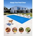 thumbnail image 6 of VEVOR Solar Pool Cover, 36x16ft Rectangle Pool Bubble Cover, 12Mil Pools Solar Blanket with Bubble & PE Material, Daytime Heat Absorption, Nighttime Heat Retention, Heat Retaining Solars Covers, Blue, 6 of 9