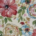 thumbnail image 3 of 5'x8' Sand Beige Hand Hooked Oversized Floral Indoor Area Rug, 3 of 4