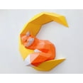 thumbnail image 5 of Moon Fox, Diy Papercraft Templates Wall Decor Art Piece Of Paper Ornament, Geometric Paper Craft Origami, No es un modo terminado JFHHH pequeña, 5 of 5