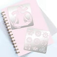 thumbnail image 3 of 2 Pcs Chakra Mandala Metal Stencils 6.14 inch Square Metal Chakra Stencil Stainless Steel Mandala Yoga Om Symbols, 3 of 9