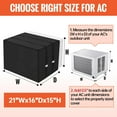 thumbnail image 3 of Air Conditioner Covers for Outside, 21"Wx16"Dx15"H Window Air Conditioner Insulation Cover with 3 Layers Protection, Outdoor Dust-Proof & Waterproof AC Cover, 3 of 13