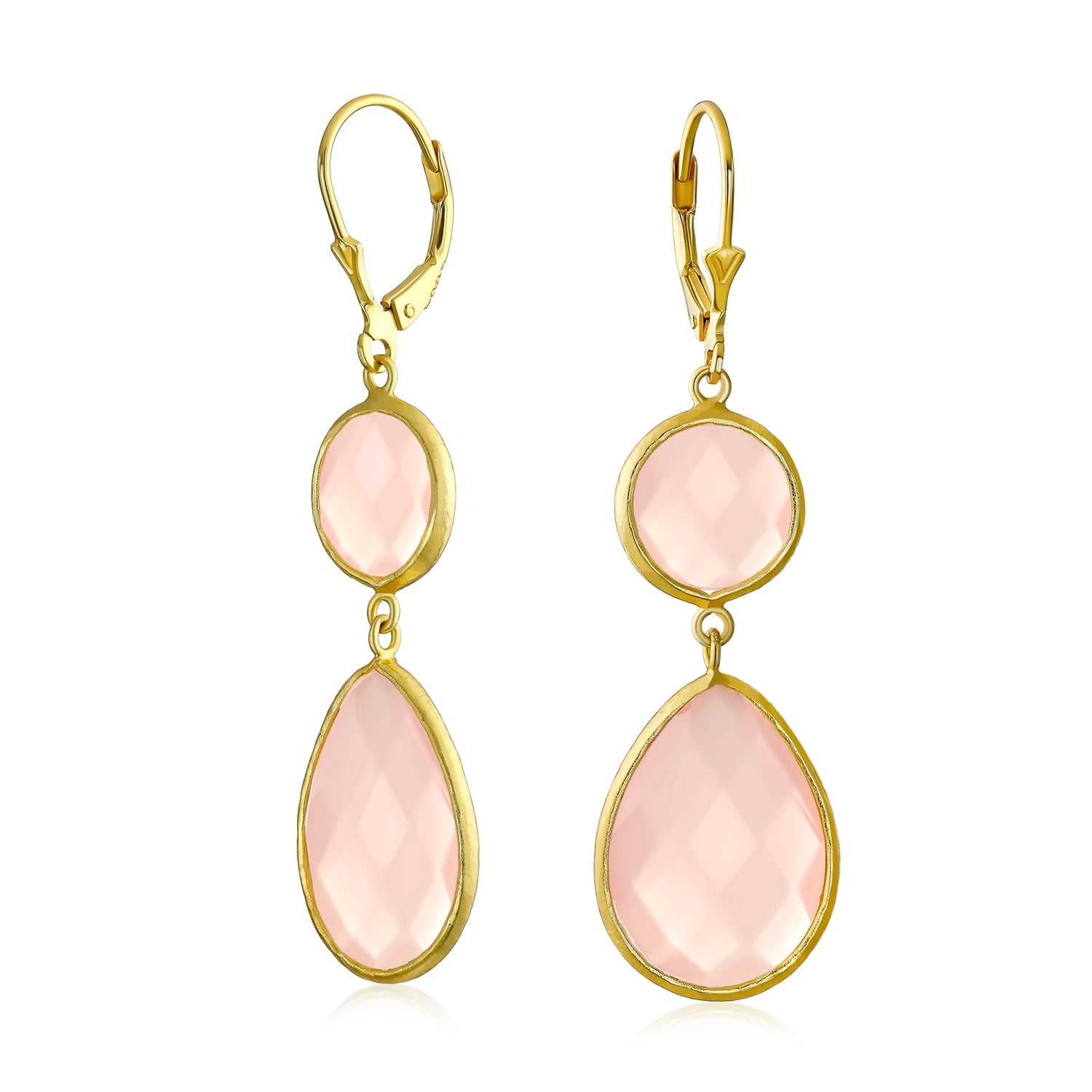 Details about   Yellow Chalcedony 14K Gold Plated 925 Sterling Silver Earrings Gemstone Jewelry 