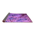 thumbnail image 2 of Ahgly Company Indoor Round Abstract Purple Modern Area Rugs, 7' Round, 2 of 4