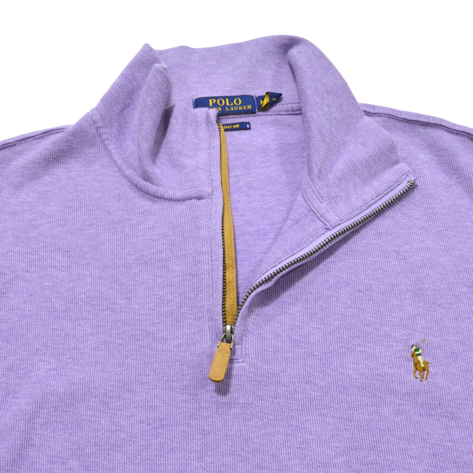 Polo Ralph Lauren NEW Purple Mens Size XS 1/2 Zip Ribbed Fleece