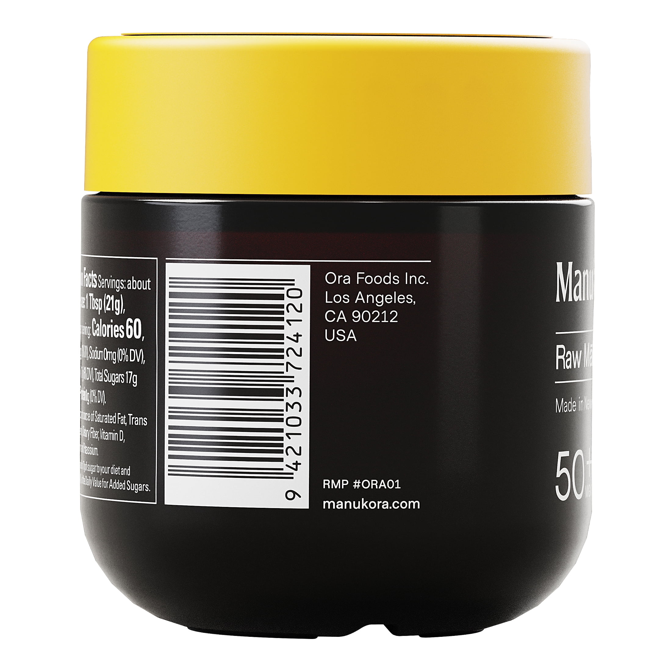 Manukora Raw New Zealand Mānuka Honey, MGO 50+, 7.94 oz, Non-GMO, B Corp Certified