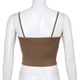 thumbnail image 3 of Women's Y2k Crop Tops Sleeveless Tees Lace Trimed Ruched Tank Hollow Out Top, 3 of 5