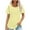Yellow-02, variant on Mittory Womens Summer Casual Short Sleeve Pleated Shirts Scoop Neck Loose Fit Tunic Tops Dressy Casual Blouses Going Out Tops