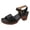 Black, variant on YLYL Womens Sandals Ankle Strap Platform Wedge Heel Open Toe Slip on Casual Dressy Summer Shoes