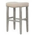 thumbnail image 6 of WestinTrends 29 inch Bar Stool for counter, Kitchen, Dining, with Solidwood Leg (Set of 2), Beige, 6 of 8