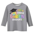 thumbnail image 4 of Children's Graduation Season Printed Three Quarter Sleeve T Shirt Top Versatile Casual Shirt for 8-9 Years, 4 of 4