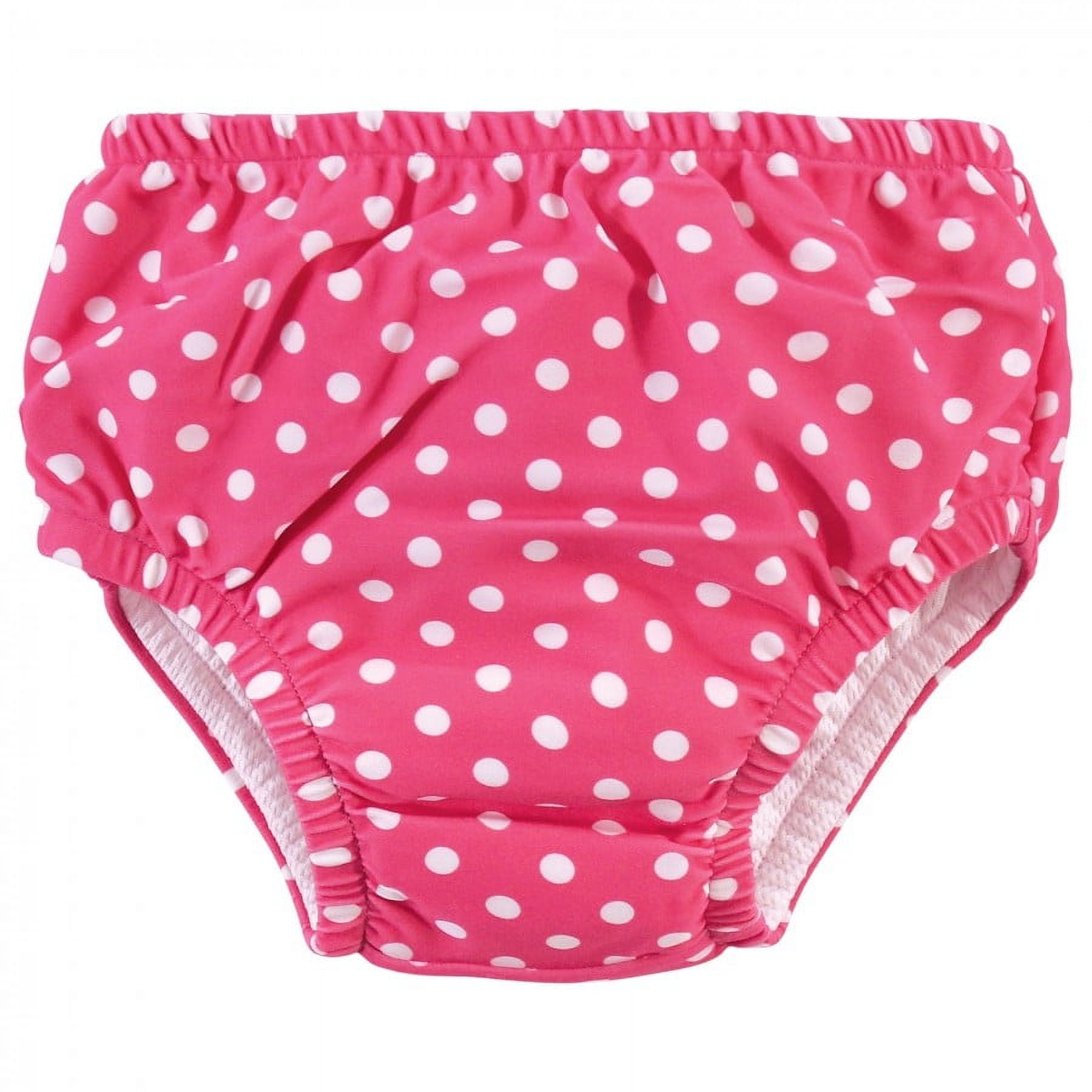 Hudson Baby Infant and Toddler Girl Swim Diapers, Daisy, 5 Toddler