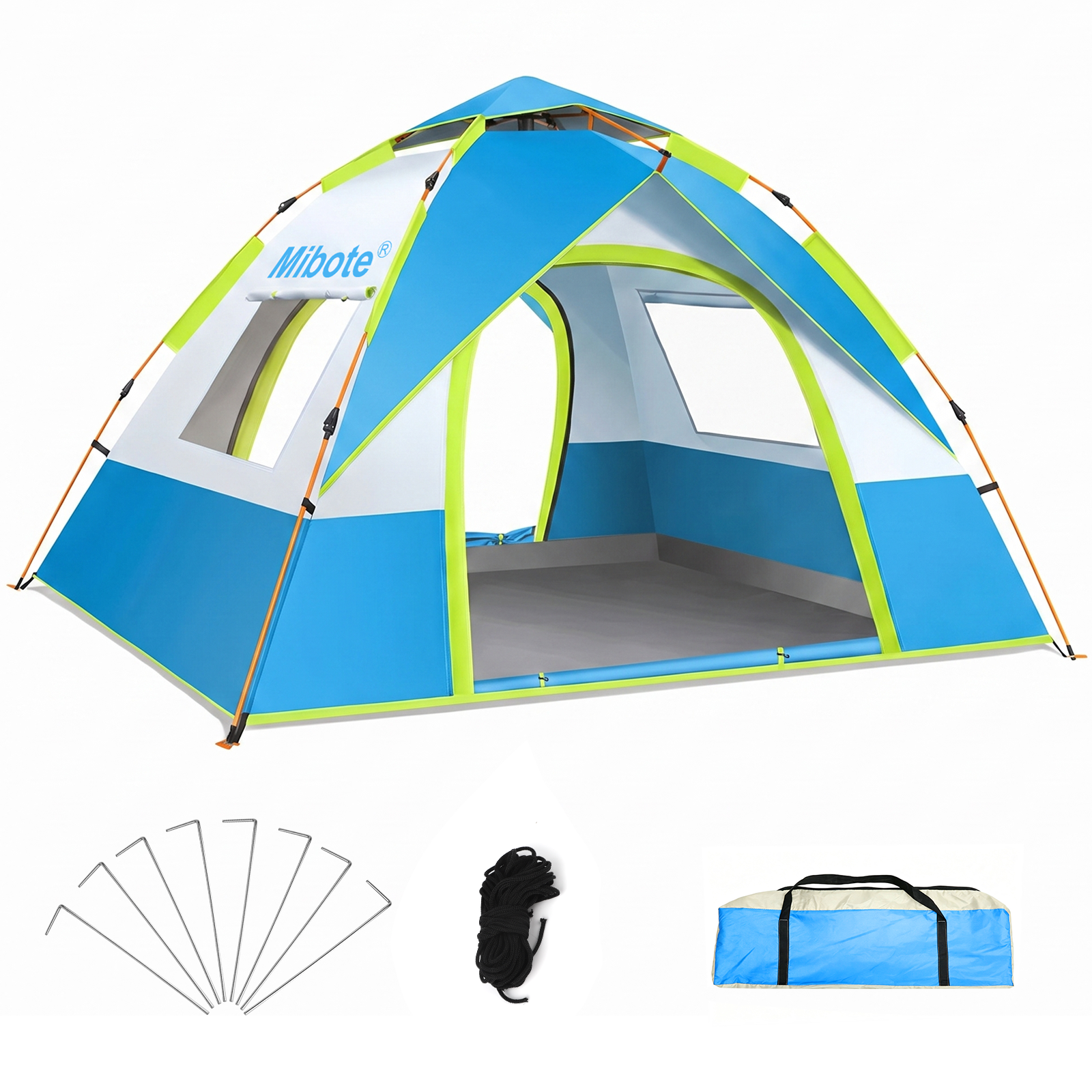 Mibote Pop-Up Camping Tent for 2-4 People photo 1