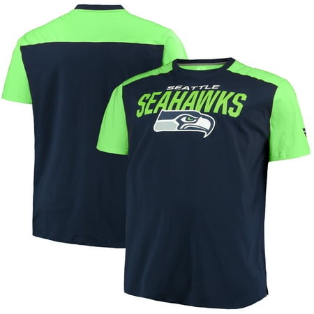 Seattle Seahawks Nfl Pro Line By Fanatics Branded Big Tall Iconic T Shirt College Navy