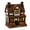 B, variant on Light-Up Pumpkin House Tabletop Decoration – Glowing Fall & Halloween Ornament – Battery-Operated Resin Pumpkin Cottage for Desk, Shelf or Mantel