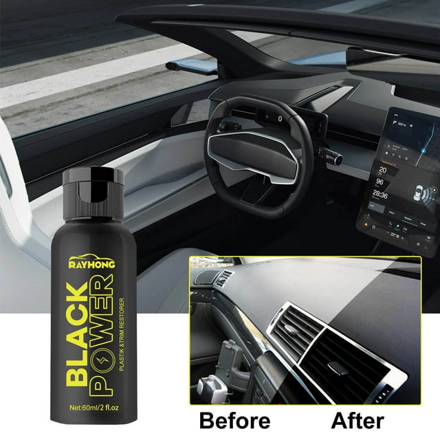 Fiudx Cera para Reacondicionamiento de Plásticos de Automóviles, Recubrimiento Hidrofóbico de Alto Brillo, Protección Duradera, Fácil de Aplicar, Acabado Sin Vetas, Cuidado Interior y Exterior Del Au