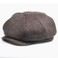 thumbnail image 4 of SikaFu Beret Cap Autumn Winter Hat Men Women Octagonal Newsboy Flat Cap Male Female Vintage Wool Beret Hat Berets for Men Women, 4 of 6