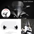 thumbnail image 2 of Universal Adjustable Clip On Windshield Extension Spoiler Wind Deflector Clear, 2 of 10