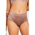 thumbnail image 2 of 247 Frenzy Women's Essentials Mopas PACK OF 6 Laser Cut No Show Seamless Solid Brief Panty, 2 of 8