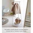 thumbnail image 2 of Yamazaki Home Coat Rack with Shelf, White, Steel, Supports 24.2 pounds, 2 of 7