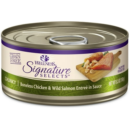 UPC: 0076344050667 | Wellness CORE Signature Selects Wet Cat Food Chunky Chicken & Salmon 5.3oz Can (Pack of 12)