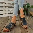 thumbnail image 6 of Taylonsss Women's Fashionable Plus-Size Pointed-Toe Open-Toe Sandals with Adjustable Buckle Soft Comfortable Sole for Spring Summer Daily Casual Use, 6 of 8