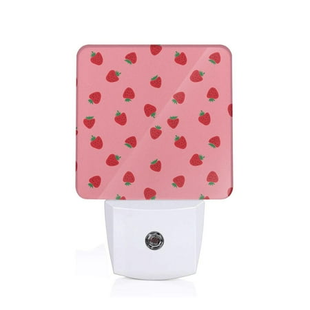

Sigee Strawberries for Night Lights Plug into Wall Dusk to Dawn Sensor Warm White Led Night Light 0.5W for Kid Hallway