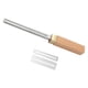 thumbnail image 4 of Lima de trastes de guitarra portátil, profesional, para reparación de luthier, herramienta de nivelación para banjo amarillo, 4 of 9