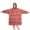 Red Christmas Folk, variant on Wearable Oversized Blanket,Red Christmas Folk Pattern Wearable Blanket Hoodie for Adults,Cozy Hooded Blankets with Super Pockets,Super Warm Fuzzy Pullover for Women & Men