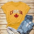 thumbnail image 4 of LUOGENLI T-shirts pour Femmes T-shirts Décontractés à Manches Courtes Col Rond Ample Blouse Vintage T-shirts Graphiques Saint-Valentin Jaune G, 4 of 4