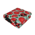 thumbnail image 2 of KLL Cute Tomato Print Fleece Throw Blanket, Horizontal Fleece Bedding Cute Soft Blankets Comfy Fleece Flannel Plush Home Decor for Couch & Bed -80"x60", 2 of 9