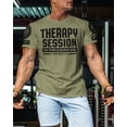 thumbnail image 3 of Gymish Therapy Session Workout T-Shirt for Men, Funny Gym Shirts, Lifting T-Shirt, Deadlift Tee, Men's Gym Shirt, Workout Tops, Powerlifting & Bodybuilding Tee, 3 of 6