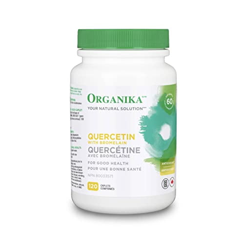 Organika Quercetin with Bromelain Supplement, Vegan, 120ct
