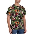 thumbnail image 5 of Rocae Watercolor Tropical Flowers for Men's Moisture-Wicking Crew Tee - T-Shirt for Sports, Outdoor Activities, and Casual WearXX-Large, 5 of 9