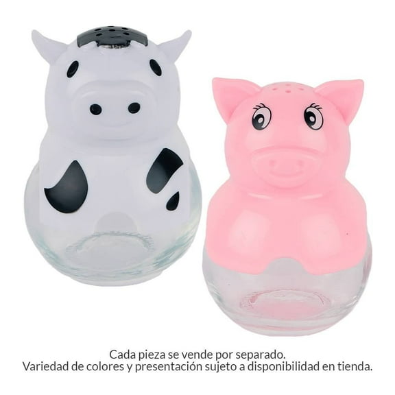 Salero Decorativo de Animalitos Prichos Jemaflex Plástico y Vidrio Varios Modelos 1 Pieza