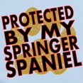 thumbnail image 2 of CafePress - Protected By My Springer Spaniel Body Suit - Long Sleeve Cotton Baby Bodysuit, 2 of 4