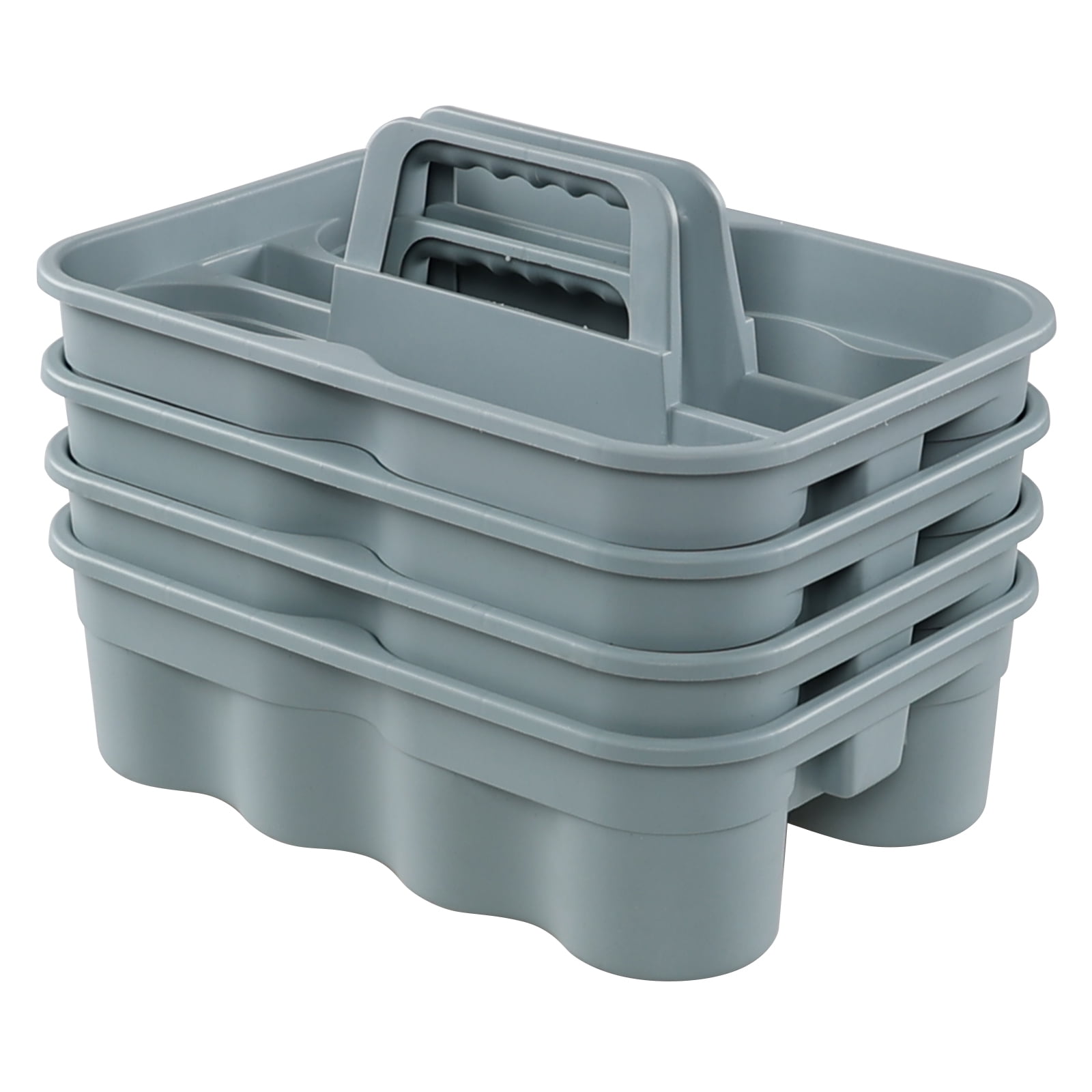 Yuright Plastic Cleaning Caddy Organizer with Handle, 4 Packs Carry
