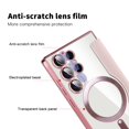 thumbnail image 4 of Dteck Magnetic Wallet Case for Samsung Galaxy S25 Ultra,Shockproof Leather Card Slots Case Built-in Camera Lens Protector Plating TPU Compatible with Mag Safe Back Cover for Galaxy S25 Ultra,Pink, 4 of 7