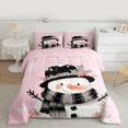 thumbnail image 2 of Castle Fairy Cute Winter Snowman Snowflake Full Size Comforter Sets 3-Piece for Boys Girls,Merry Christmas Bedding Comforter Set,Happy New Year Lightweight Bedding Sets,Ultra Soft Home Decor, 2 of 8