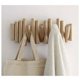 thumbnail image 2 of Wooden Wall Hook with 5 Hooks, Natural Wood, 37.1x16.5x4.4 cm, 2 of 5