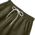 thumbnail image 3 of Havenx Mens Fleece Baggy Sweatpants Straight Wide Leg Drawstring Joggers with Pockets Elastic Waist Open Bottom Sweatpants Loose Fit Soft Fall Winter Comfy Workout Pant,Camouflage Green M, 3 of 5