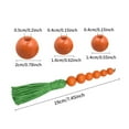 thumbnail image 2 of Orange Wooden Bead Garland with Tassel Pendant for Home Decoration 2 Pieces Easter decor, 2 of 8