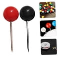 thumbnail image 3 of Minkissy 600 Pcs Decorative Push Pin Set Black Plastic Map Pinning Home Supply, 3 of 8
